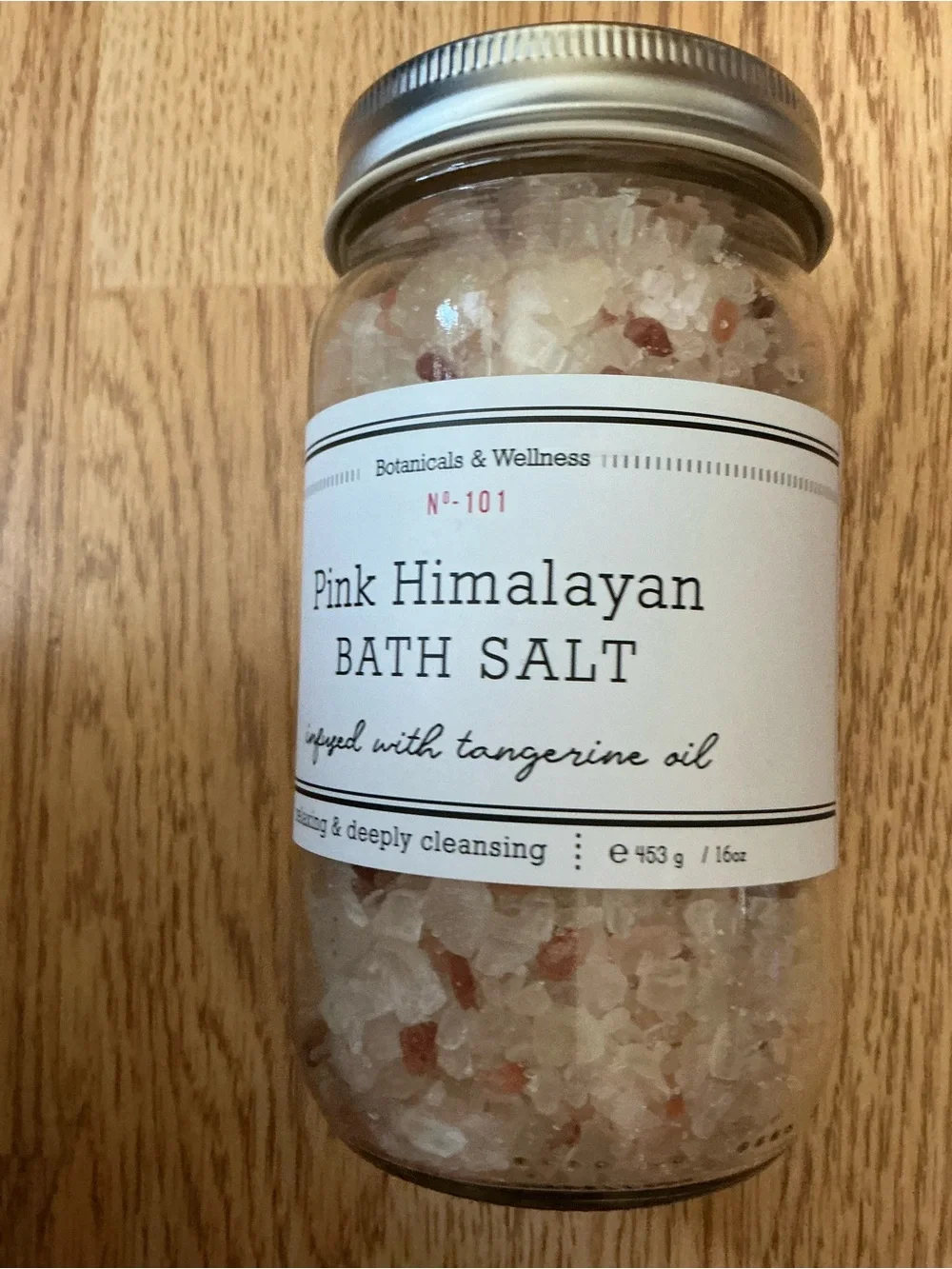 Set of 3 Botanical & Wellness Bath Salts- Lavender/Rose/Tangerine- 16 Oz- New
